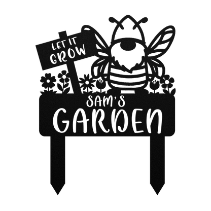 Gnome_Bee_Garden_Stake_Black_Transparent_Mockup.png