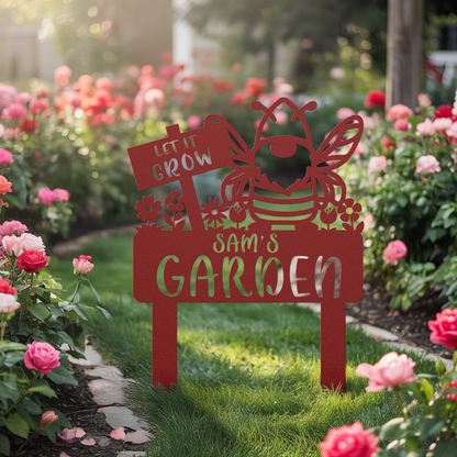 Gnome Bee Garden Stake