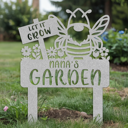 Gnome Bee Garden Stake
