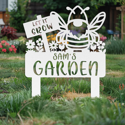 Gnome Bee Garden Stake