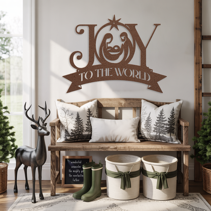 Joy Nativity Sign