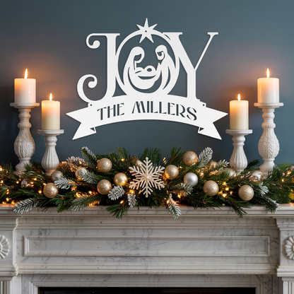 Joy Nativity Sign